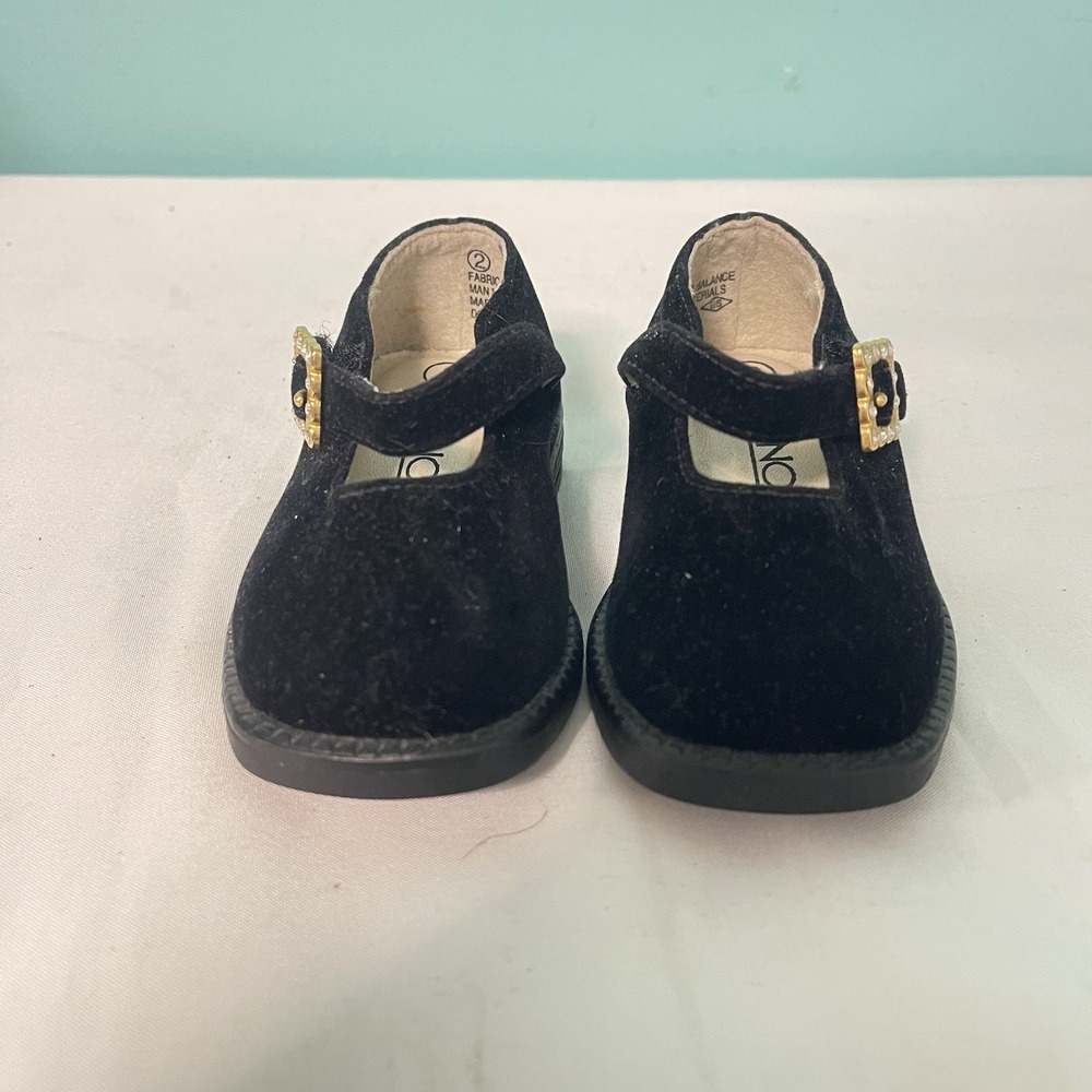 Girls Black Casual Shoes‎ Honor Size Infant 2
